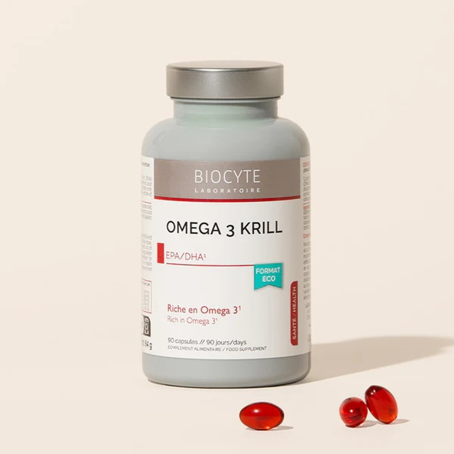 Біодоступні омега-3 жирні кислоти Biocyte Omega 3 Krill 500Mg
